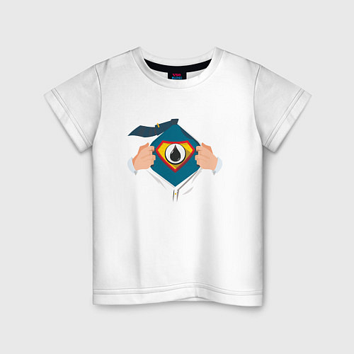 Детская футболка Super oilman / Белый – фото 1
