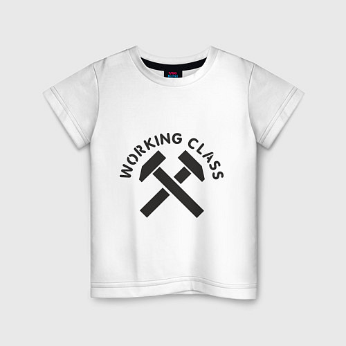 Детская футболка Working class / Белый – фото 1