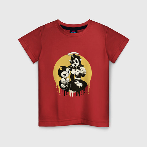 Детская футболка Bendy and the ink machine / Красный – фото 1