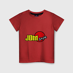Футболка хлопковая детская JDM style, цвет: красный