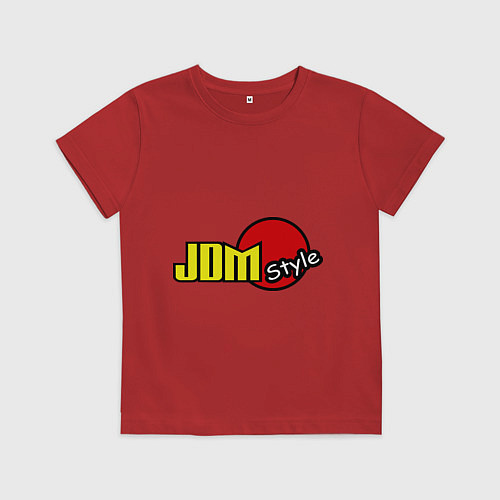 Детская футболка JDM style / Красный – фото 1