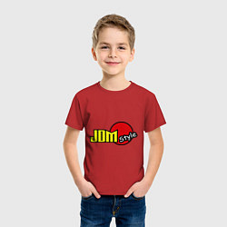 Футболка хлопковая детская JDM style, цвет: красный — фото 2
