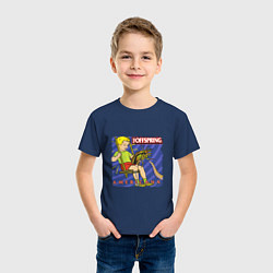 Футболка хлопковая детская The Offspring: Americana, цвет: тёмно-синий — фото 2