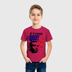 Футболка хлопковая детская Mike Tyson: USA Boxing, цвет: маджента — фото 2