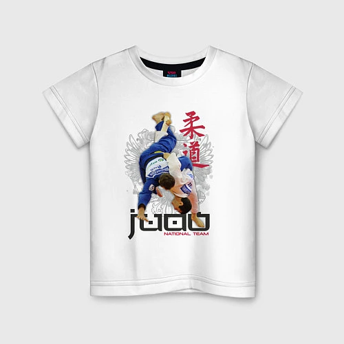 Детская футболка Дзюдо: национальная команда / Белый – фото 1