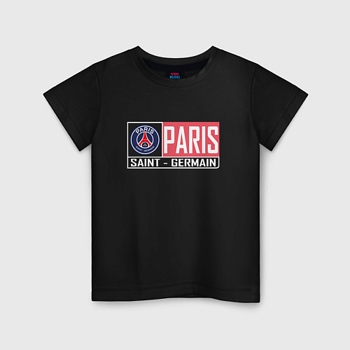 Детская футболка Paris Saint-Germain - New collections / Черный – фото 1