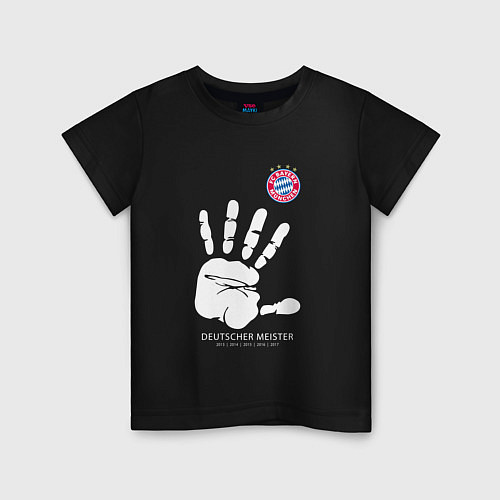 Детская футболка Bayern Munchen - Deutcher Meister / Черный – фото 1