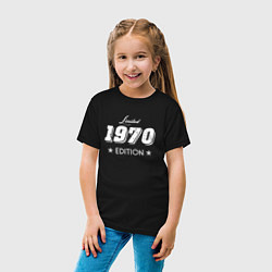Футболка хлопковая детская Limited Edition 1970 цвета черный — фото 2