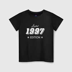 Футболка хлопковая детская Limited Edition 1997, цвет: черный