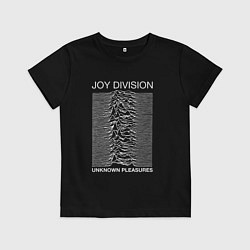 Футболка хлопковая детская Joy Division: Unknown Pleasures, цвет: черный