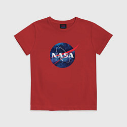 Футболка хлопковая детская NASA: Cosmic Logo, цвет: красный