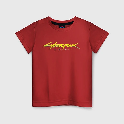 Детская футболка Cyberpunk 2077 / Красный – фото 1