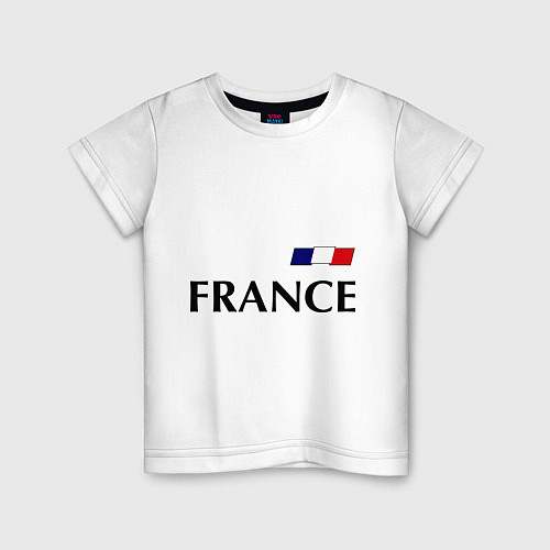 Детская футболка Сборная Франции: 8 номер / Белый – фото 1