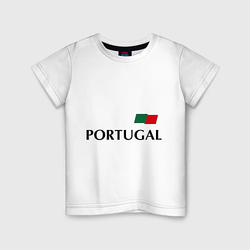 Детская футболка Сборная Португалии: 10 номер / Белый – фото 1