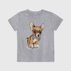 Детская футболка Чихуахуа с бабочкой