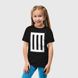 Футболка хлопковая детская Paramore Symbol, цвет: черный — фото 2