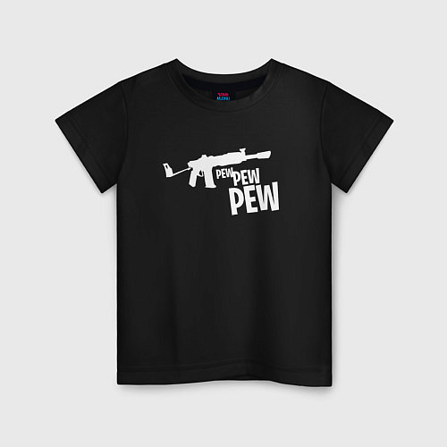 Детская футболка Pew Pew Pew / Черный – фото 1