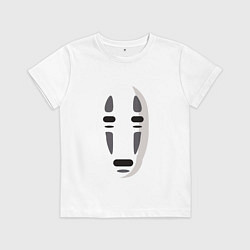 Футболка хлопковая детская Безликий Бог Каонаси, цвет: белый