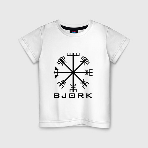 Детская футболка Bjork Rune / Белый – фото 1