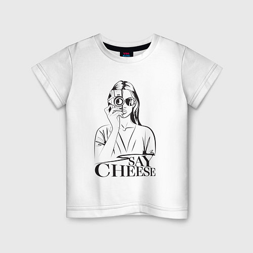 Детская футболка Say Cheese / Белый – фото 1