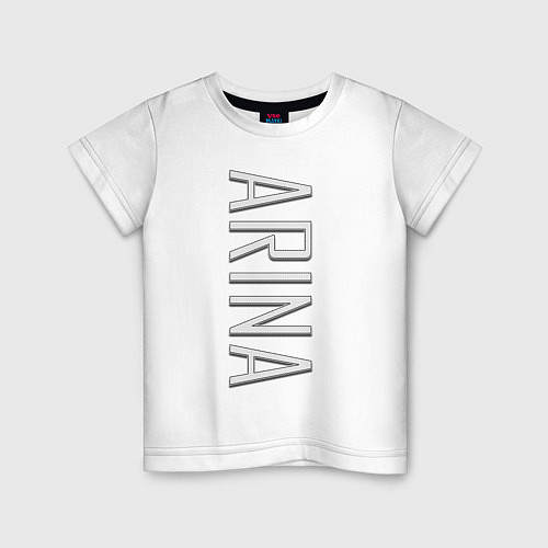 Детская футболка Arina Font / Белый – фото 1