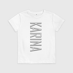 Футболка хлопковая детская Karina Font, цвет: белый