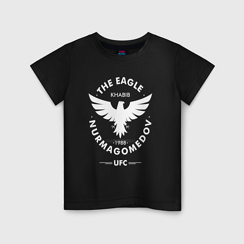 Детская футболка The Eagle: Khabib UFC / Черный – фото 1