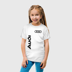 Футболка хлопковая детская Audi Style, цвет: белый — фото 2