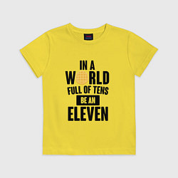 Футболка хлопковая детская Be A Eleven, цвет: желтый
