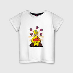 Футболка хлопковая детская Homer Relax, цвет: белый