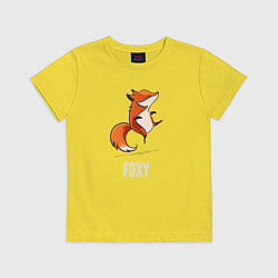 Футболка хлопковая детская Little Foxy, цвет: желтый