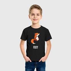 Футболка хлопковая детская Little Foxy, цвет: черный — фото 2