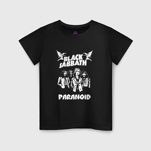 Детская футболка Black Sabbath: Paranoid / Черный – фото 1