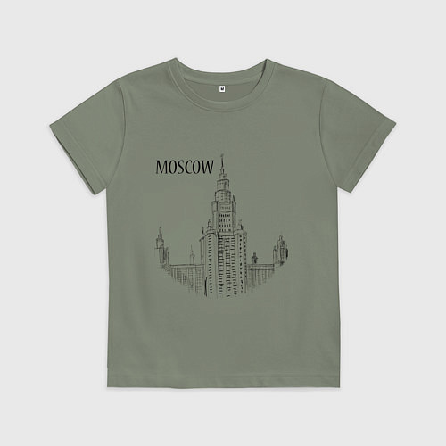 Детская футболка Moscow MSU / Авокадо – фото 1