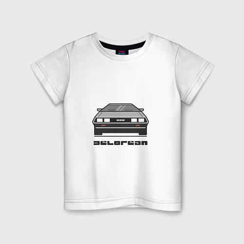 Детская футболка DeLorean / Белый – фото 1