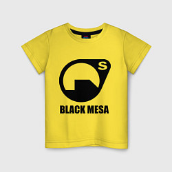 Футболка хлопковая детская HL: Black mesa цвета желтый — фото 1