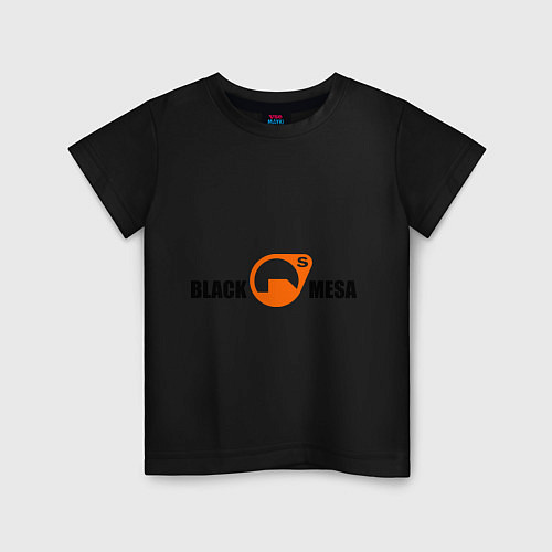 Детская футболка Black Mesa: Logo / Черный – фото 1