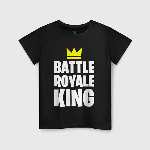 Детская футболка Battle Royale King / Черный – фото 1