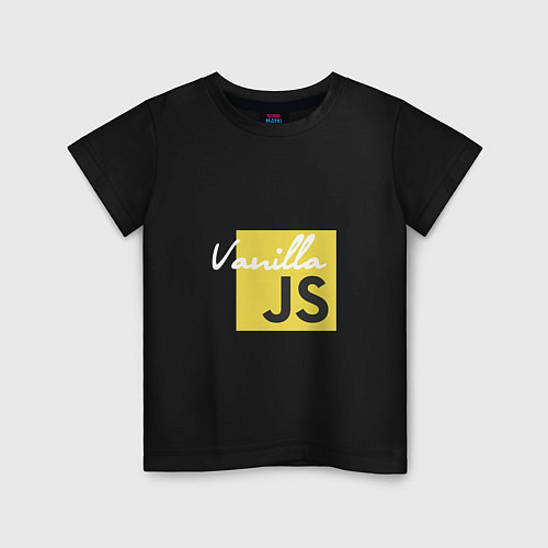 Детская футболка Vanilla JS / Черный – фото 1