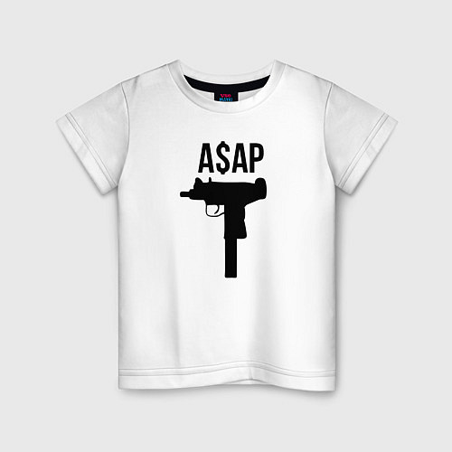 Детская футболка ASAP Gangster / Белый – фото 1