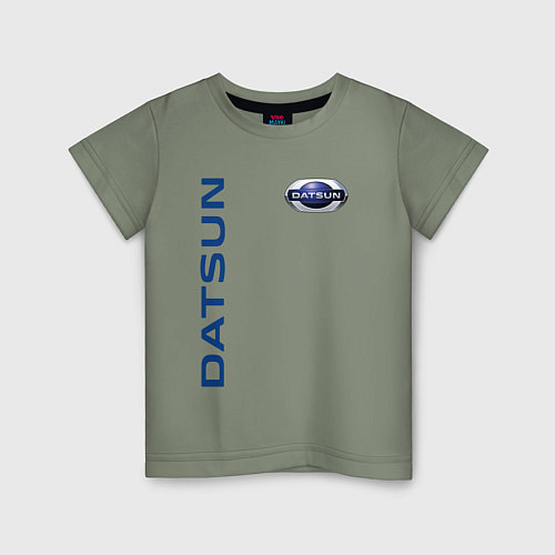 Детская футболка Datsun логотип с эмблемой / Авокадо – фото 1