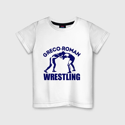 Детская футболка Greco-roman wrestling / Белый – фото 1