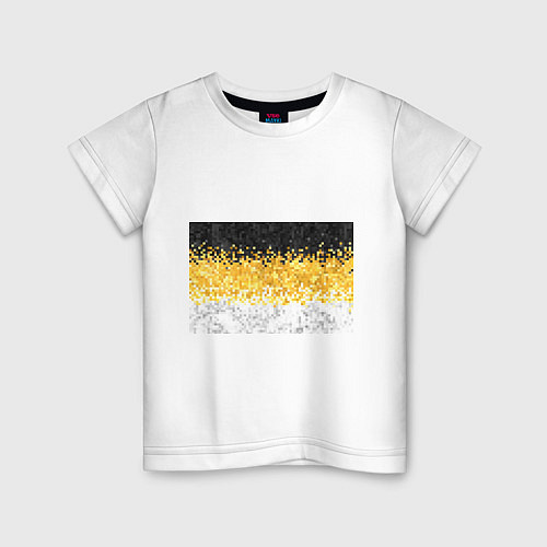 Детская футболка Имперский флаг пикселами / Белый – фото 1