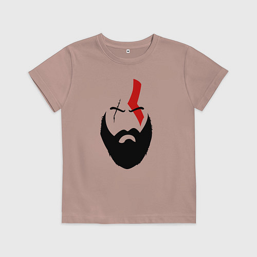 Детская футболка God of War: Kratos Face / Пыльно-розовый – фото 1