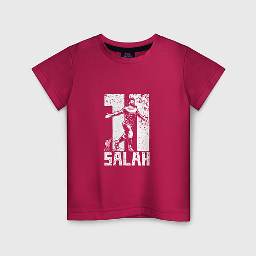 Детская футболка Salah 11 / Маджента – фото 1