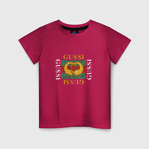 Детская футболка GUSSI Love / Маджента – фото 1