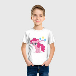 Футболка хлопковая детская Young Pinkie Pie, цвет: белый — фото 2