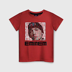 Футболка хлопковая детская Eminem labyrinth, цвет: красный