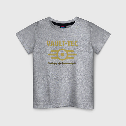 Детская футболка Vault Tec / Меланж – фото 1