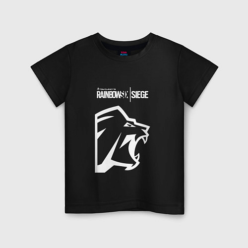 Детская футболка R6S Lion / Черный – фото 1